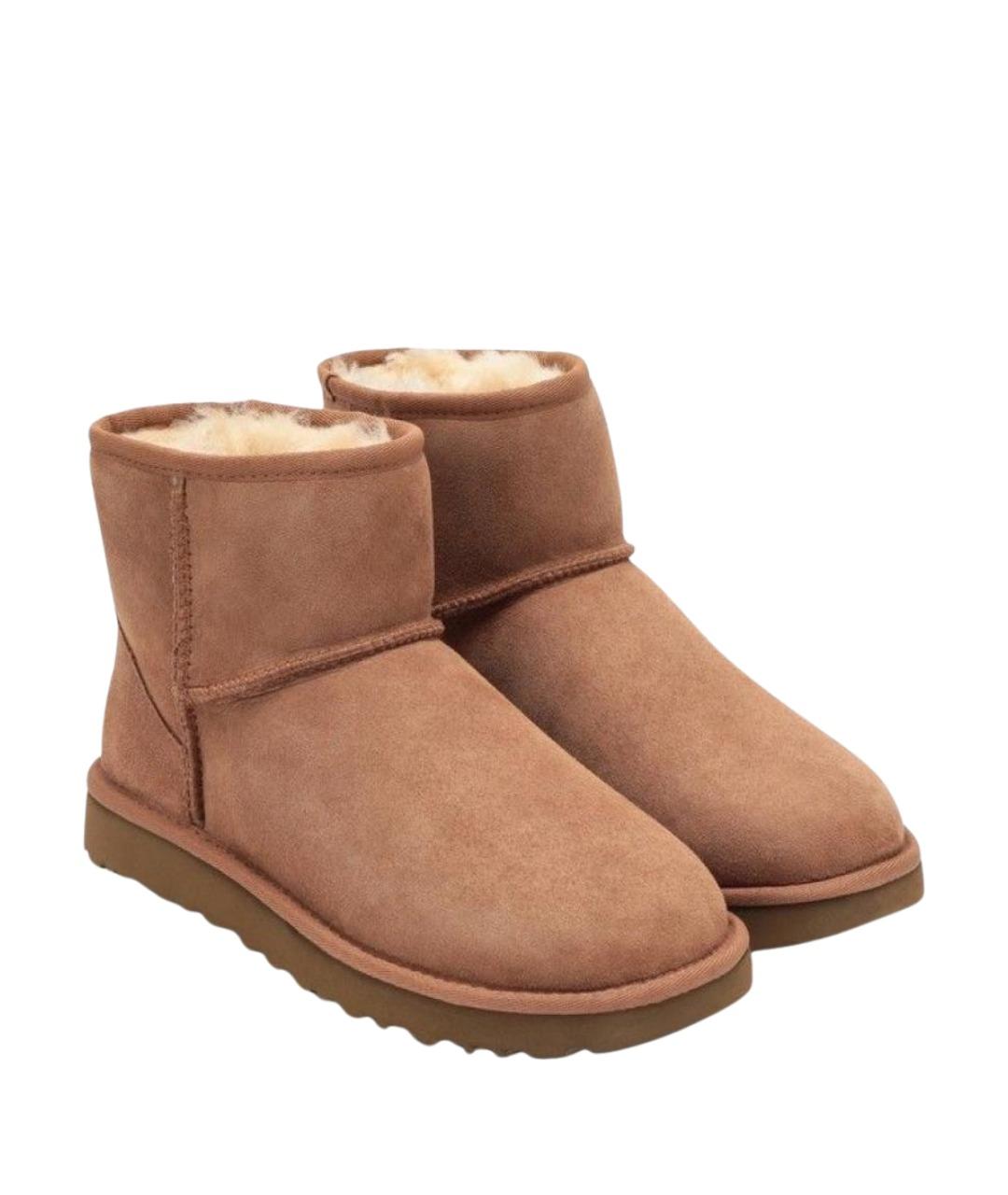 UGG AUSTRALIA Коричневые нубуковые ботинки, фото 2