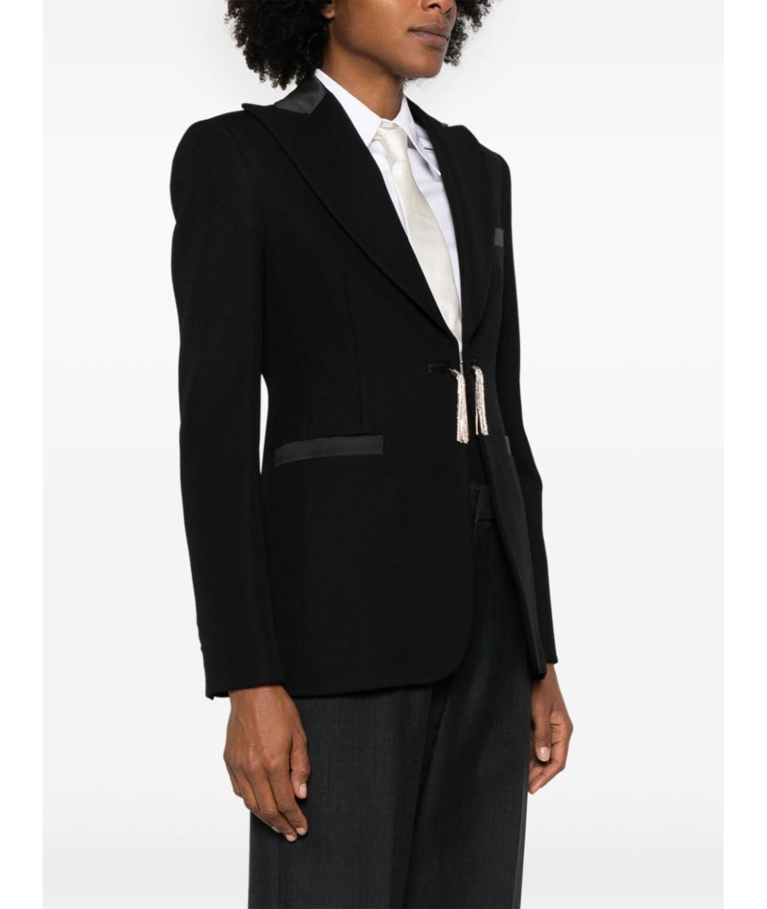 MAX MARA Черный шерстяной жакет/пиджак, фото 5