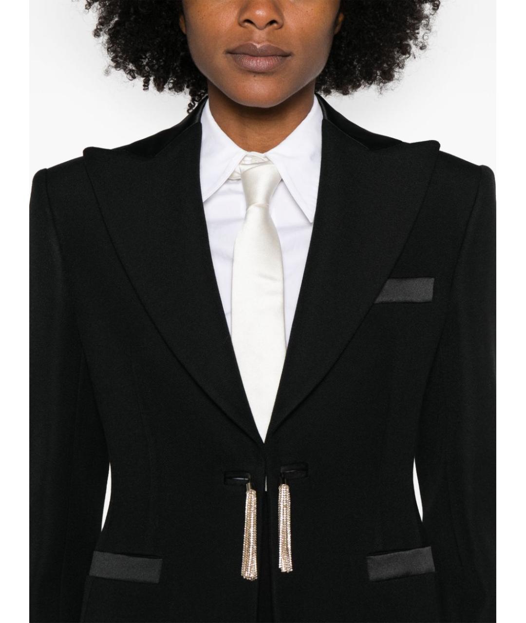 MAX MARA Черный шерстяной жакет/пиджак, фото 4
