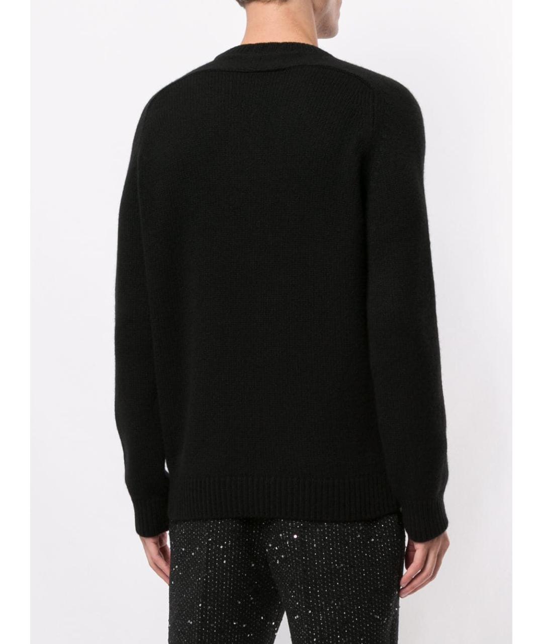 SAINT LAURENT Черный кашемировый джемпер / свитер, фото 4