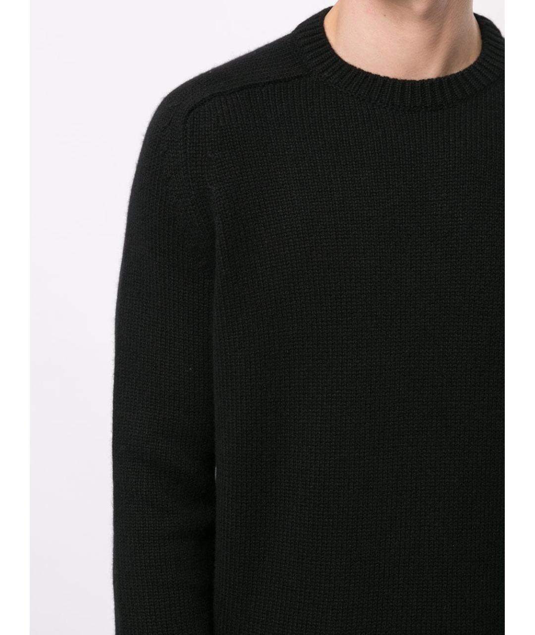 SAINT LAURENT Черный кашемировый джемпер / свитер, фото 5