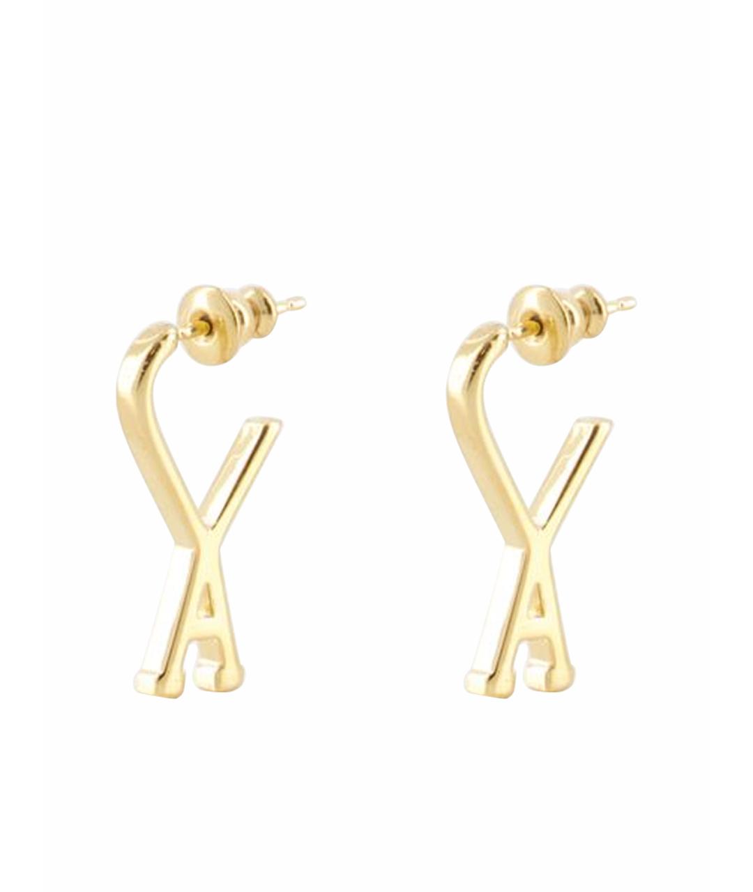Ami Paris Золотые металлические серьги, фото 1