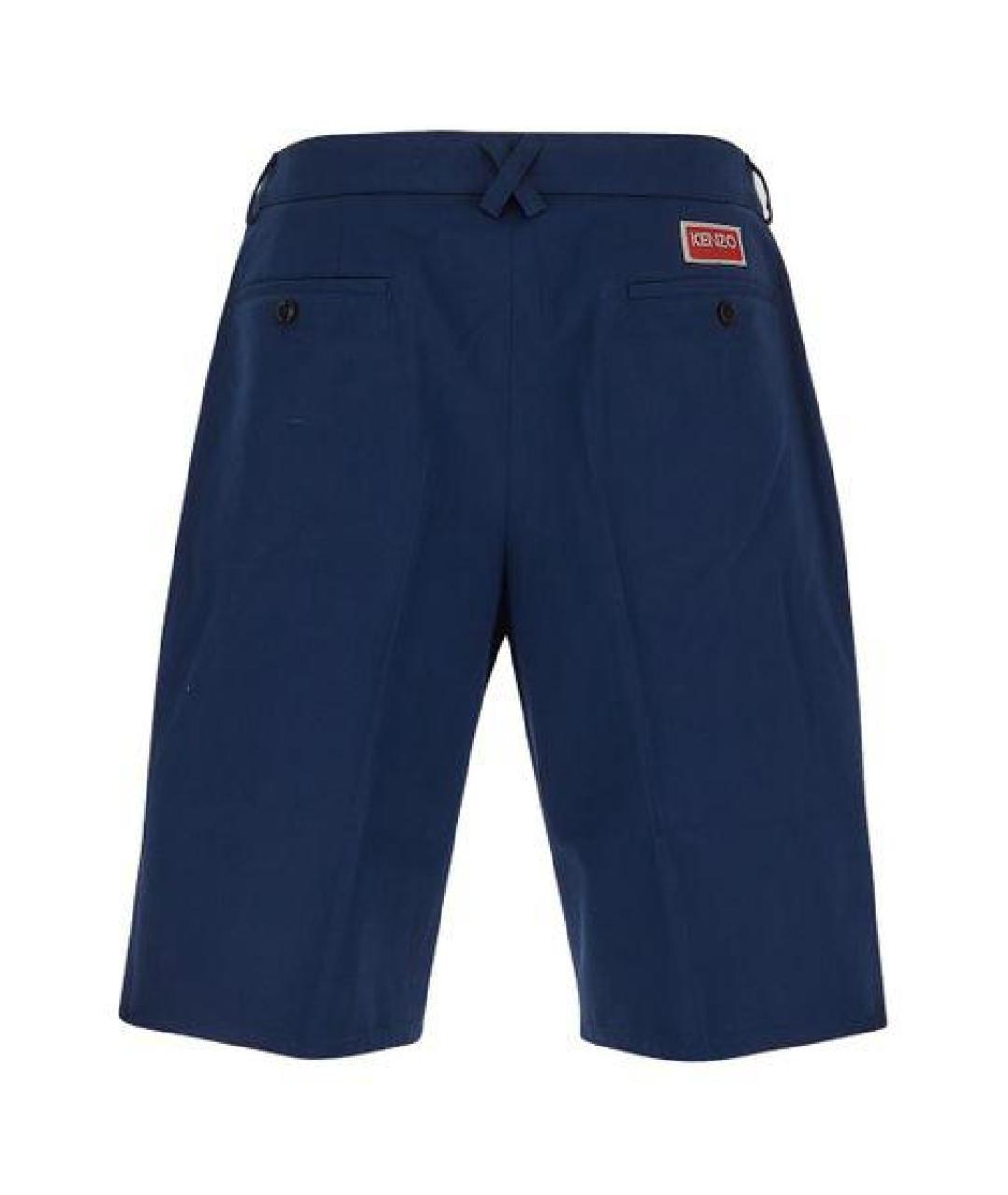 KENZO Синие хлопковые шорты, фото 2