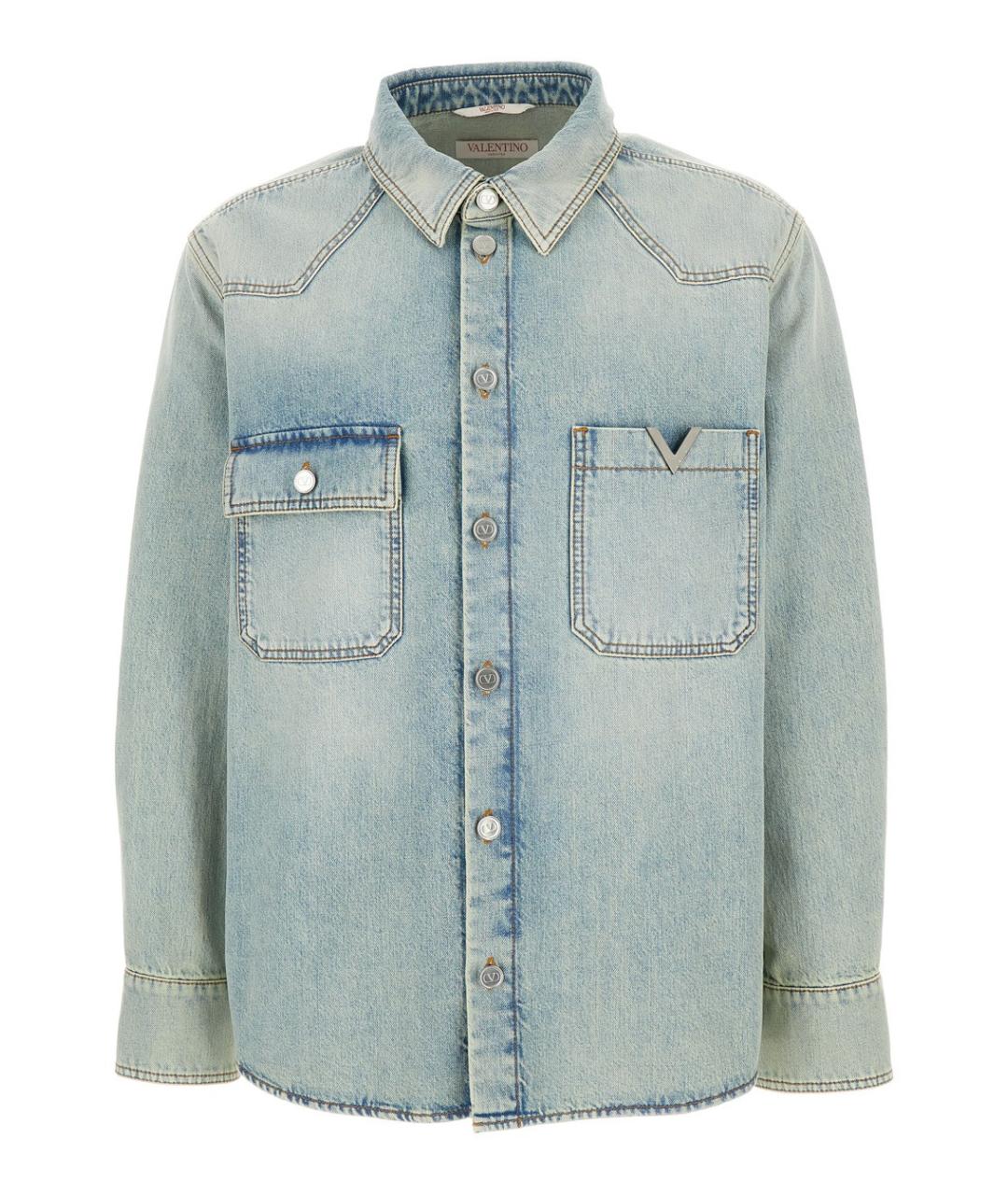 VALENTINO Синяя хлопковая куртка, фото 1