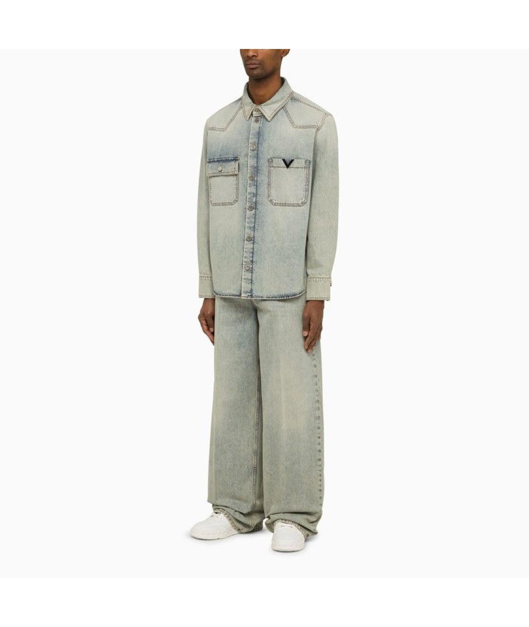 VALENTINO Синяя хлопковая куртка, фото 3