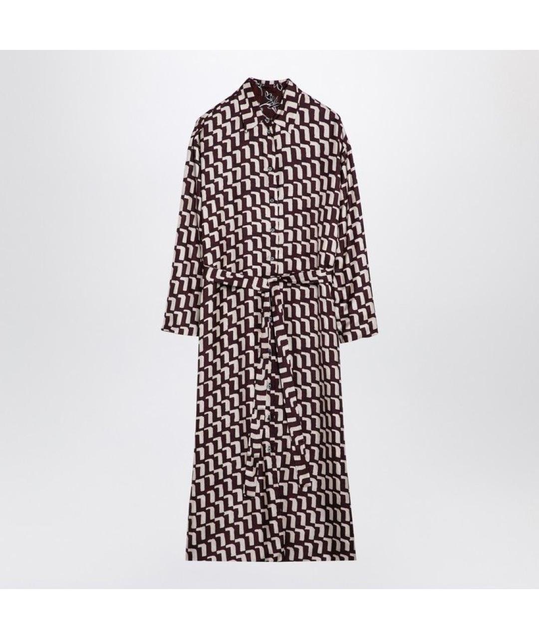 MAX MARA Мульти шелковое повседневное платье, фото 5