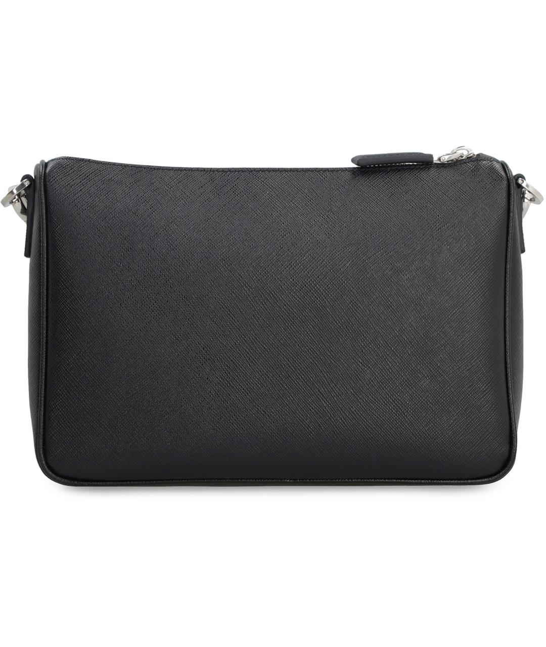 PRADA Черная кожаная сумка на плечо, фото 4