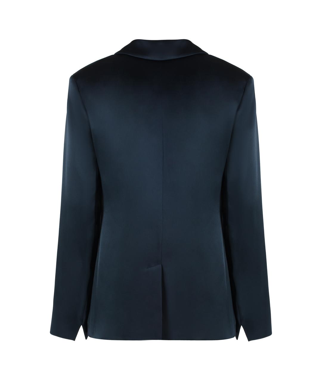 'S MAX MARA Синяя вискозная рубашка, фото 2