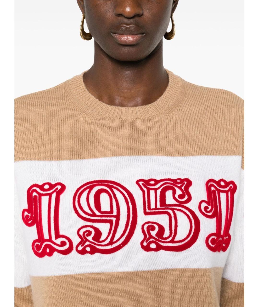 MAX MARA Бежевый кашемировый джемпер / свитер, фото 4