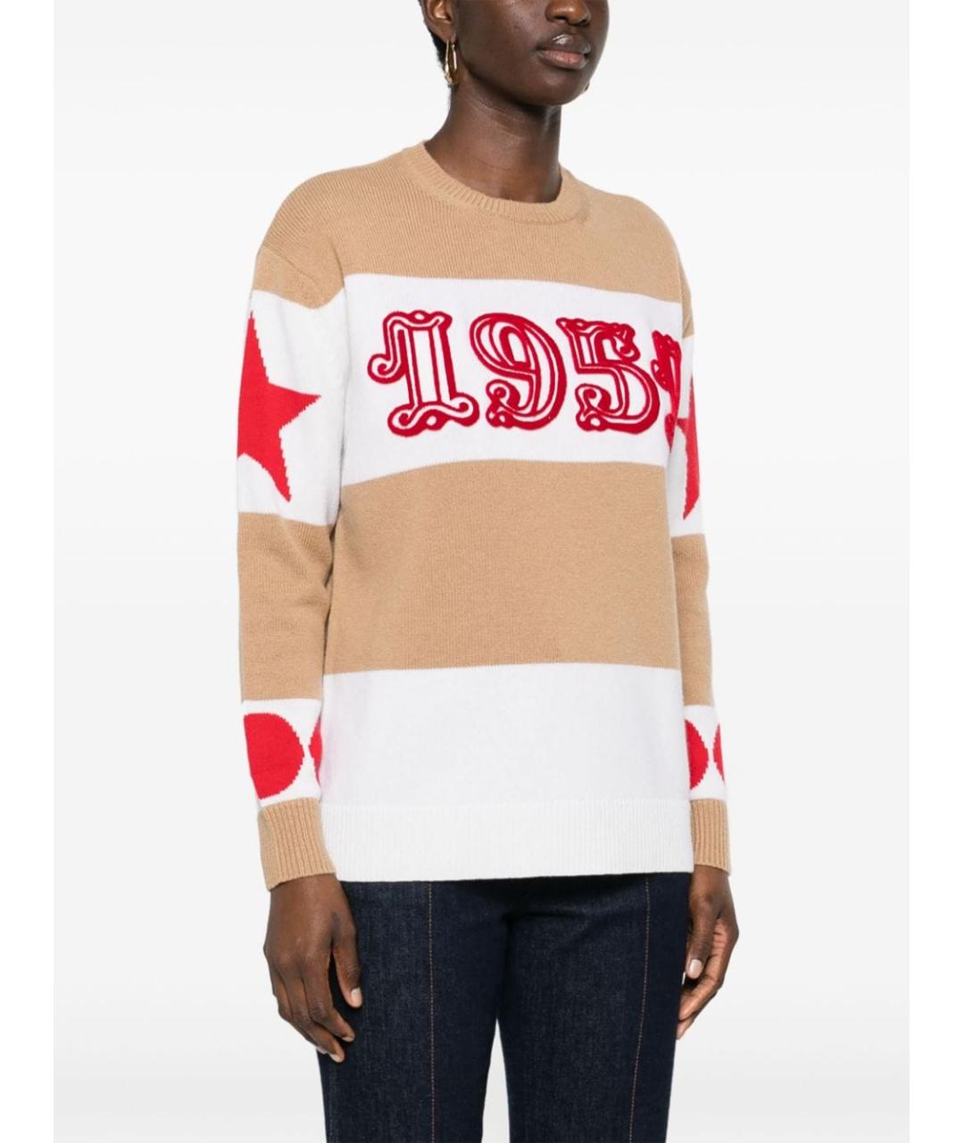 MAX MARA Бежевый кашемировый джемпер / свитер, фото 5