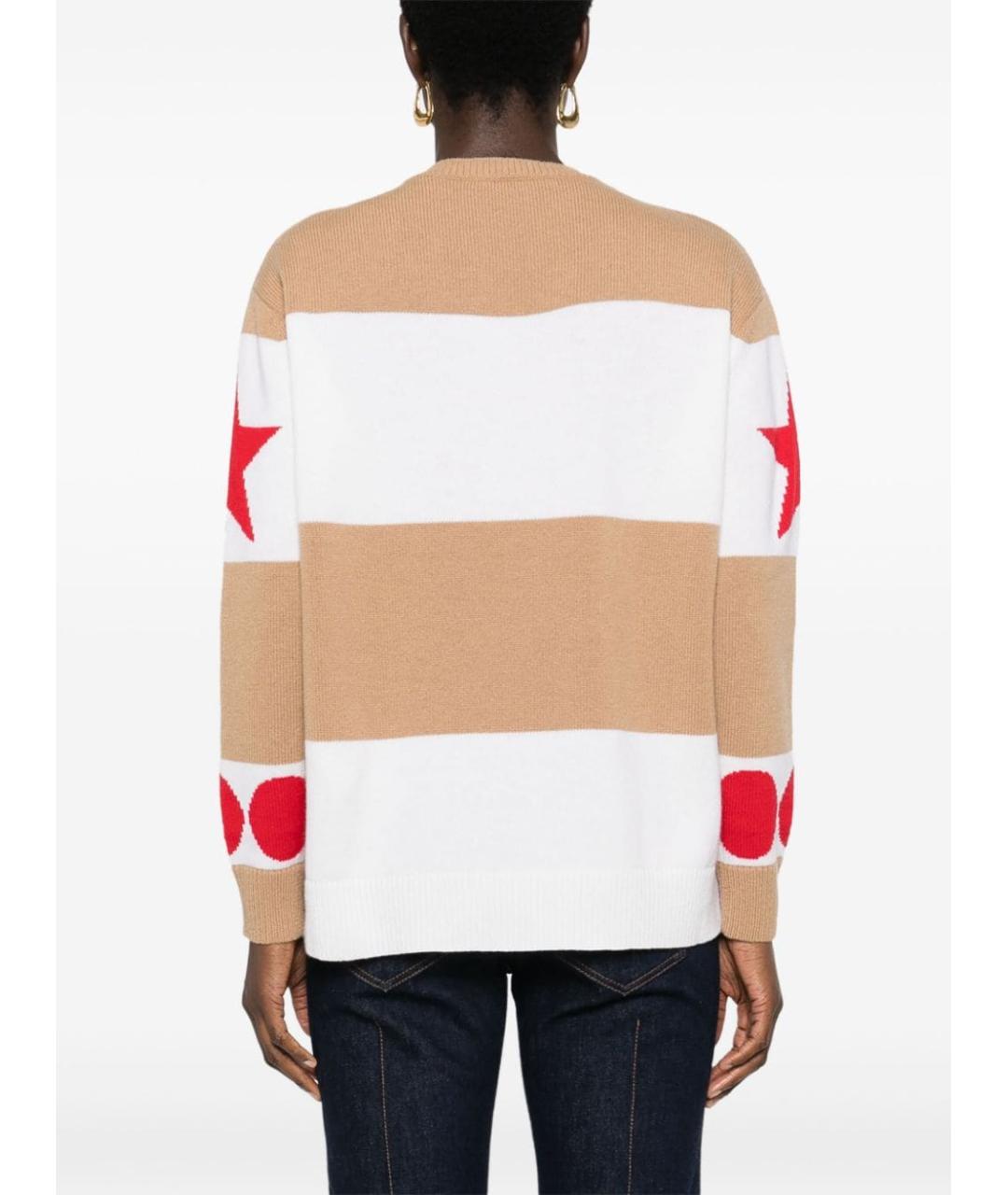 MAX MARA Бежевый кашемировый джемпер / свитер, фото 3