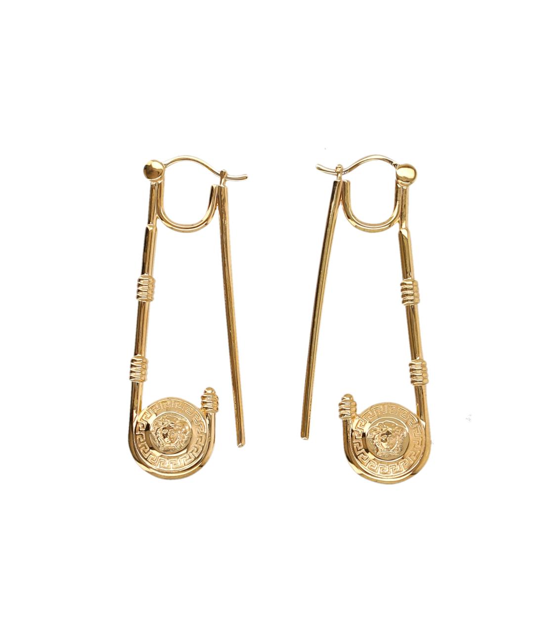 VERSACE Золотые металлические серьги, фото 2