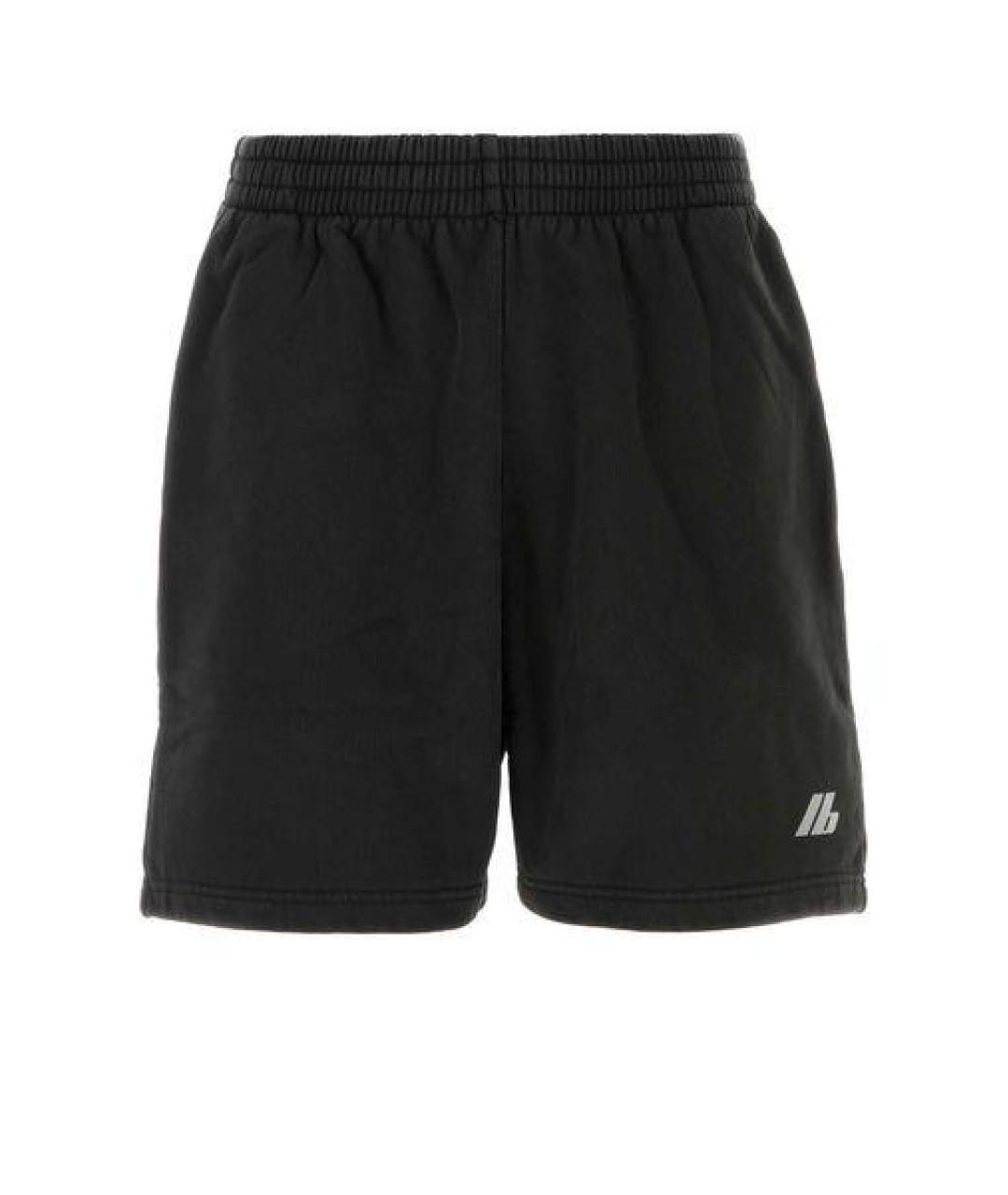 BALENCIAGA Черные хлопковые шорты, фото 1