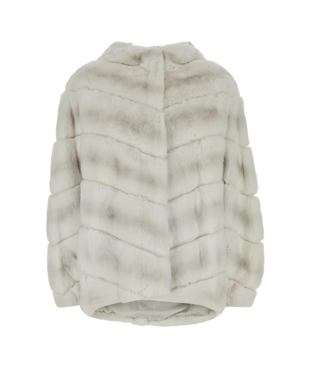 YVES SALOMON Серая меховая шуба, фото 1