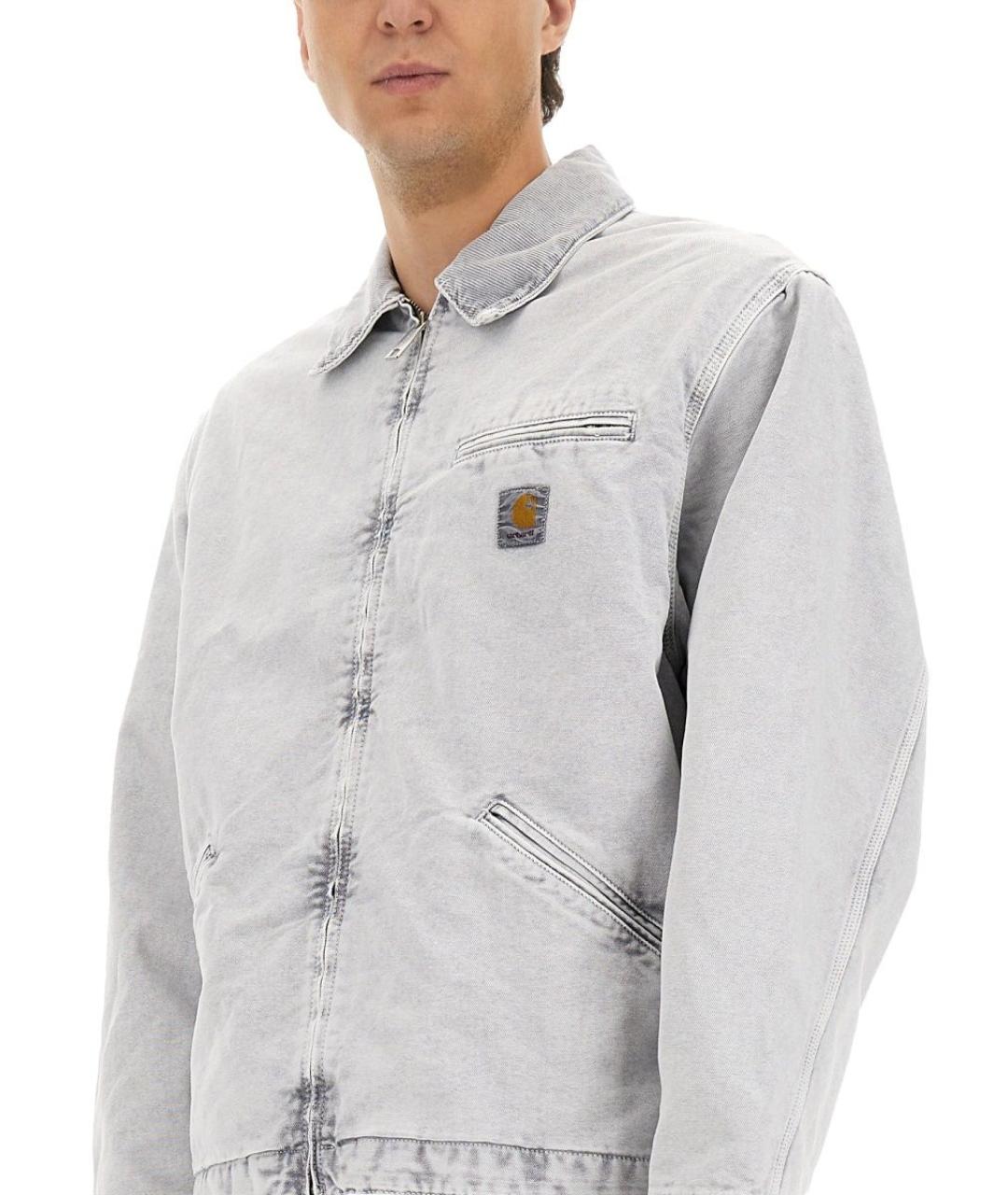 CARHARTT WIP Серая хлопковая куртка, фото 5