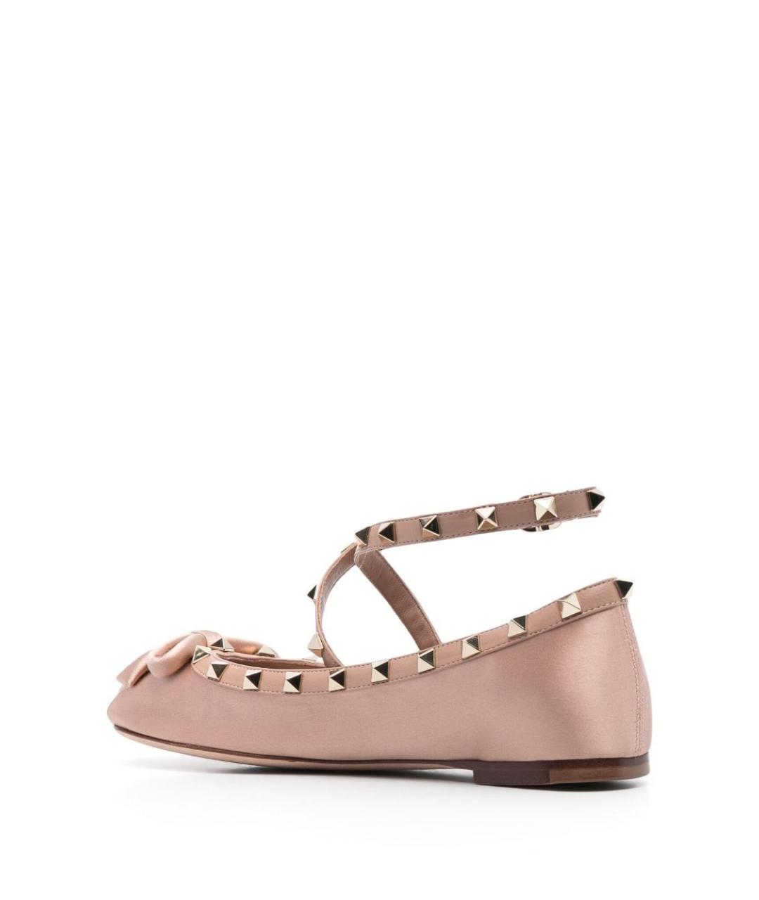 VALENTINO Розовые текстильные балетки, фото 3
