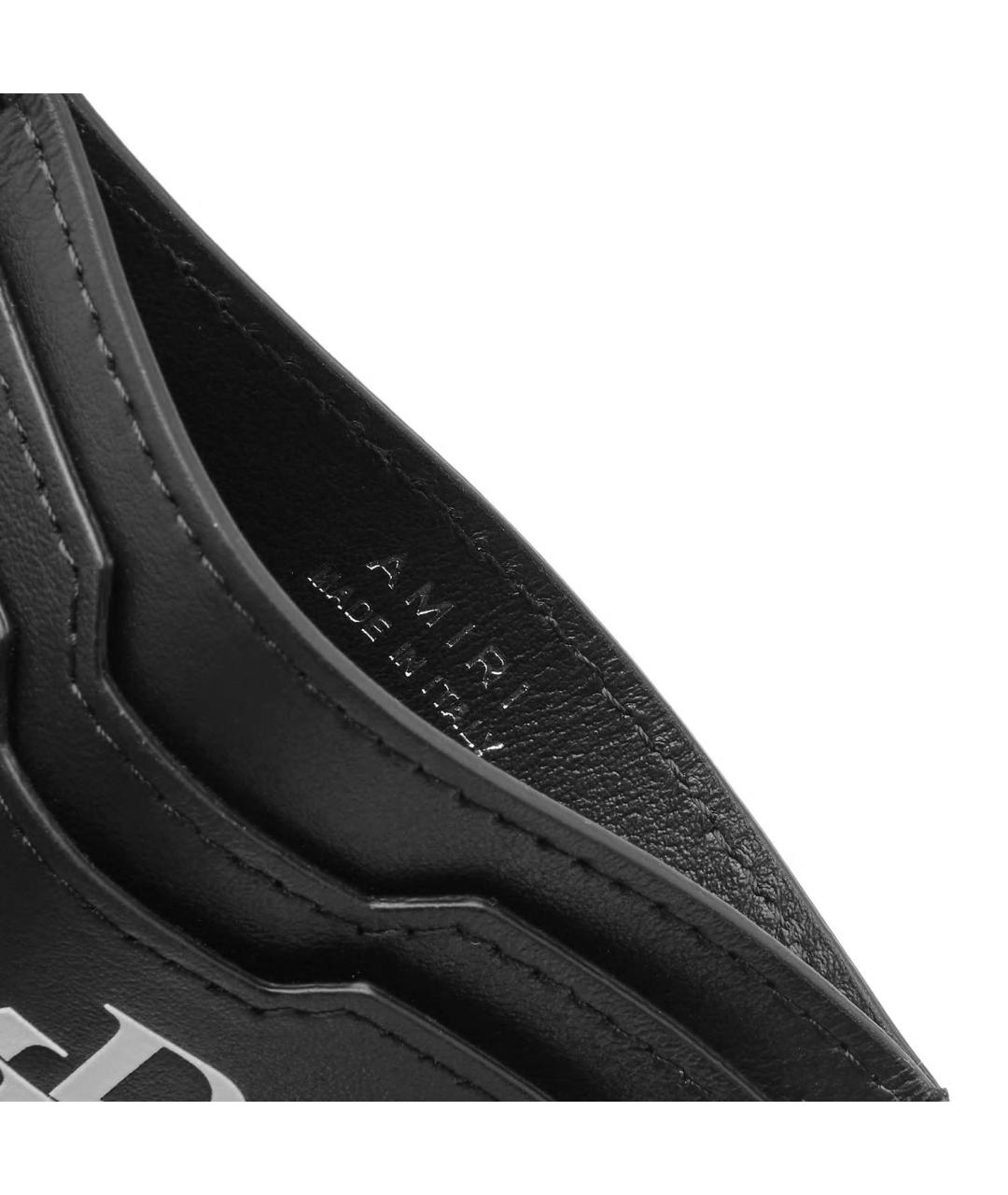 AMIRI Черный кожаный кардхолдер, фото 4