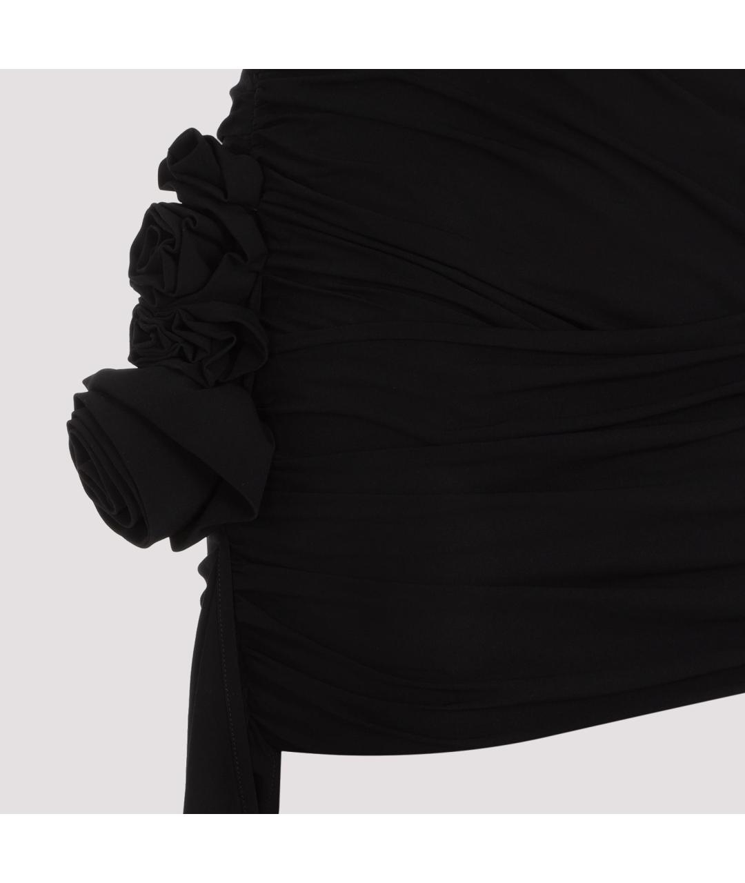 MAGDA BUTRYM Черная вискозная юбка мини, фото 5