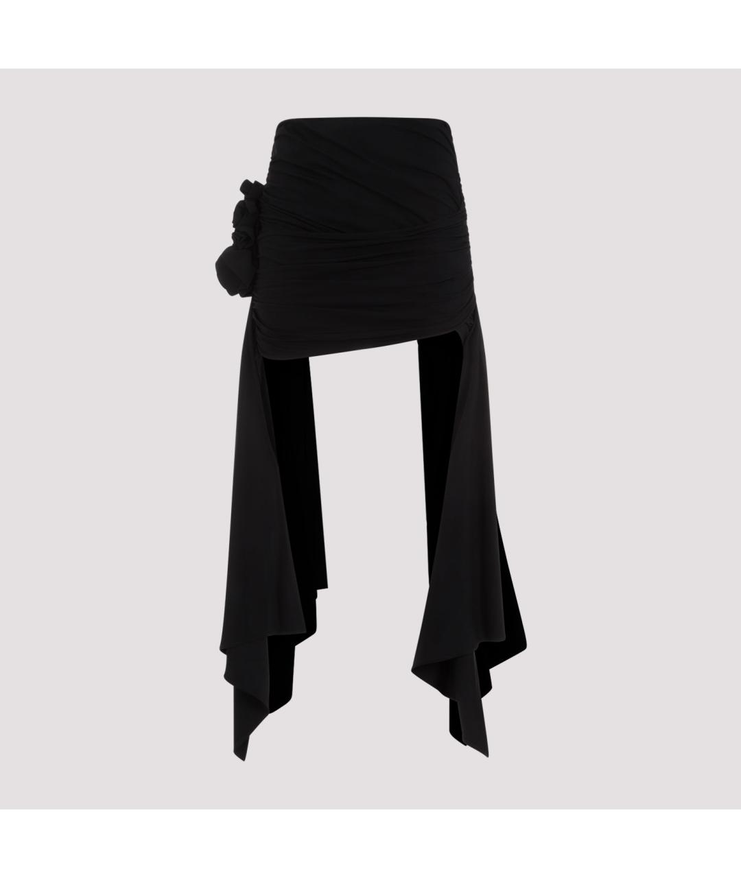 MAGDA BUTRYM Черная вискозная юбка мини, фото 2