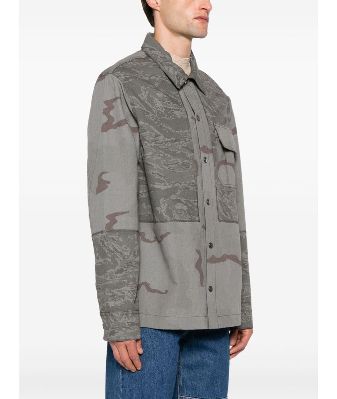 MARINE SERRE Серая полиэстеровая куртка, фото 4