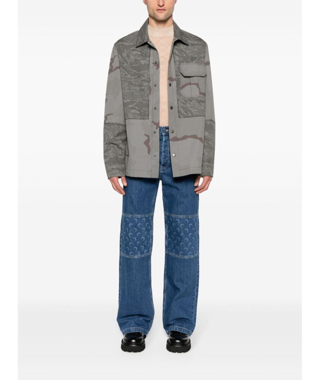 MARINE SERRE Серая полиэстеровая куртка, фото 5