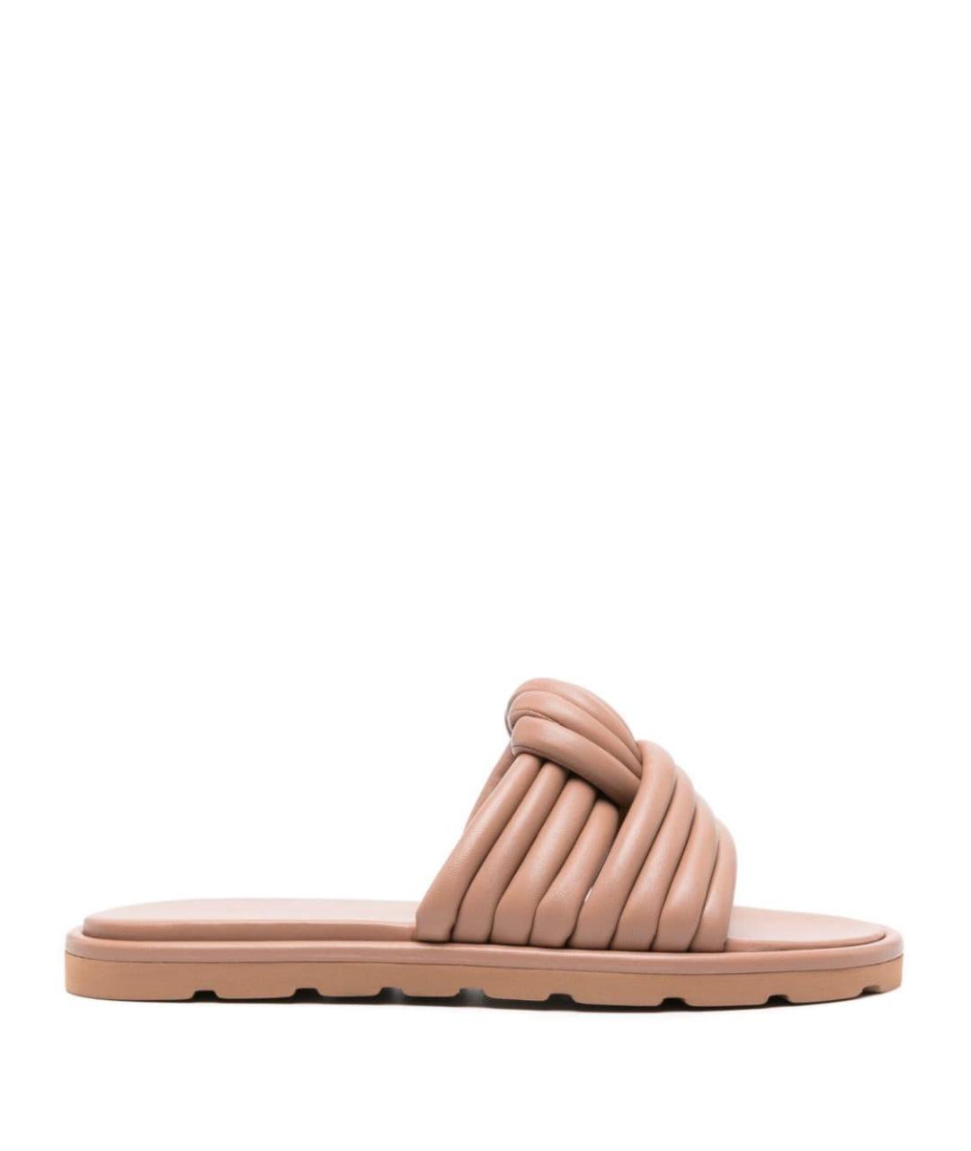 GIANVITO ROSSI Розовые кожаные сандалии, фото 1