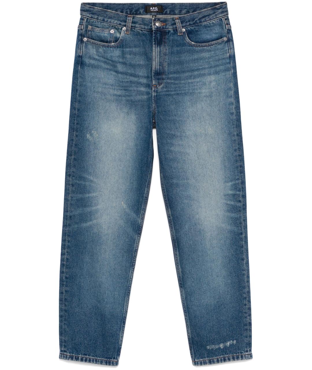 A.P.C. Синие хлопковые повседневные брюки, фото 1