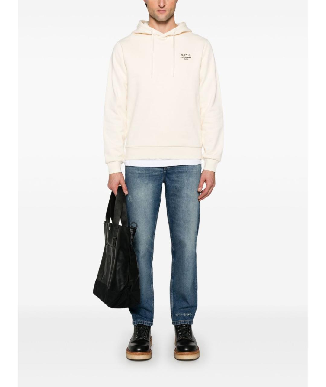 A.P.C. Синие хлопковые повседневные брюки, фото 2