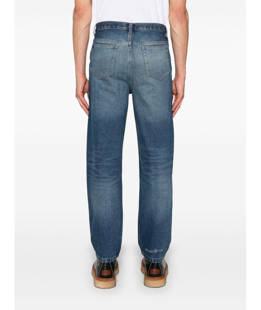 A.P.C. Синие хлопковые повседневные брюки, фото 4