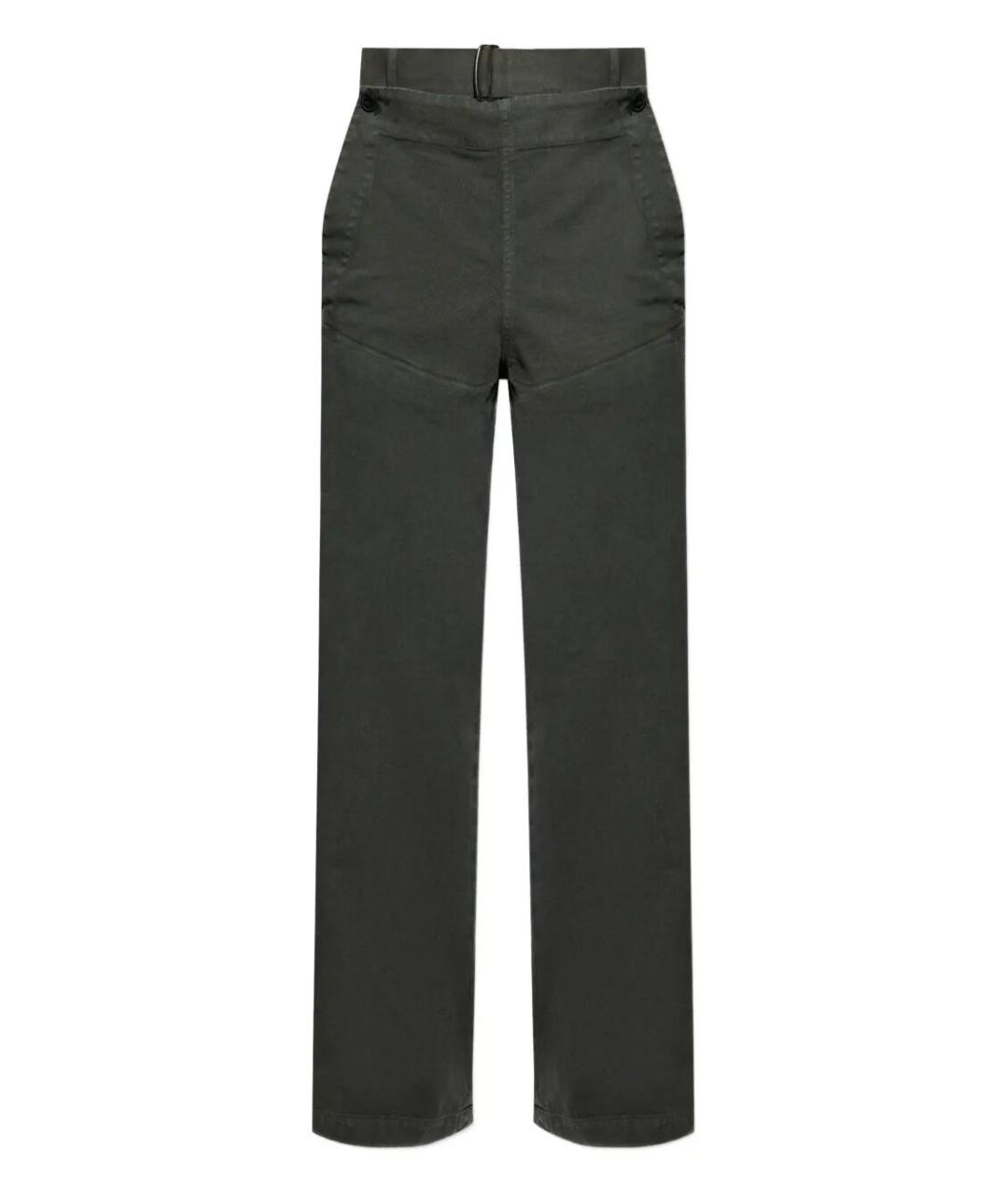 DRIES VAN NOTEN Серые хлопковые повседневные брюки, фото 1