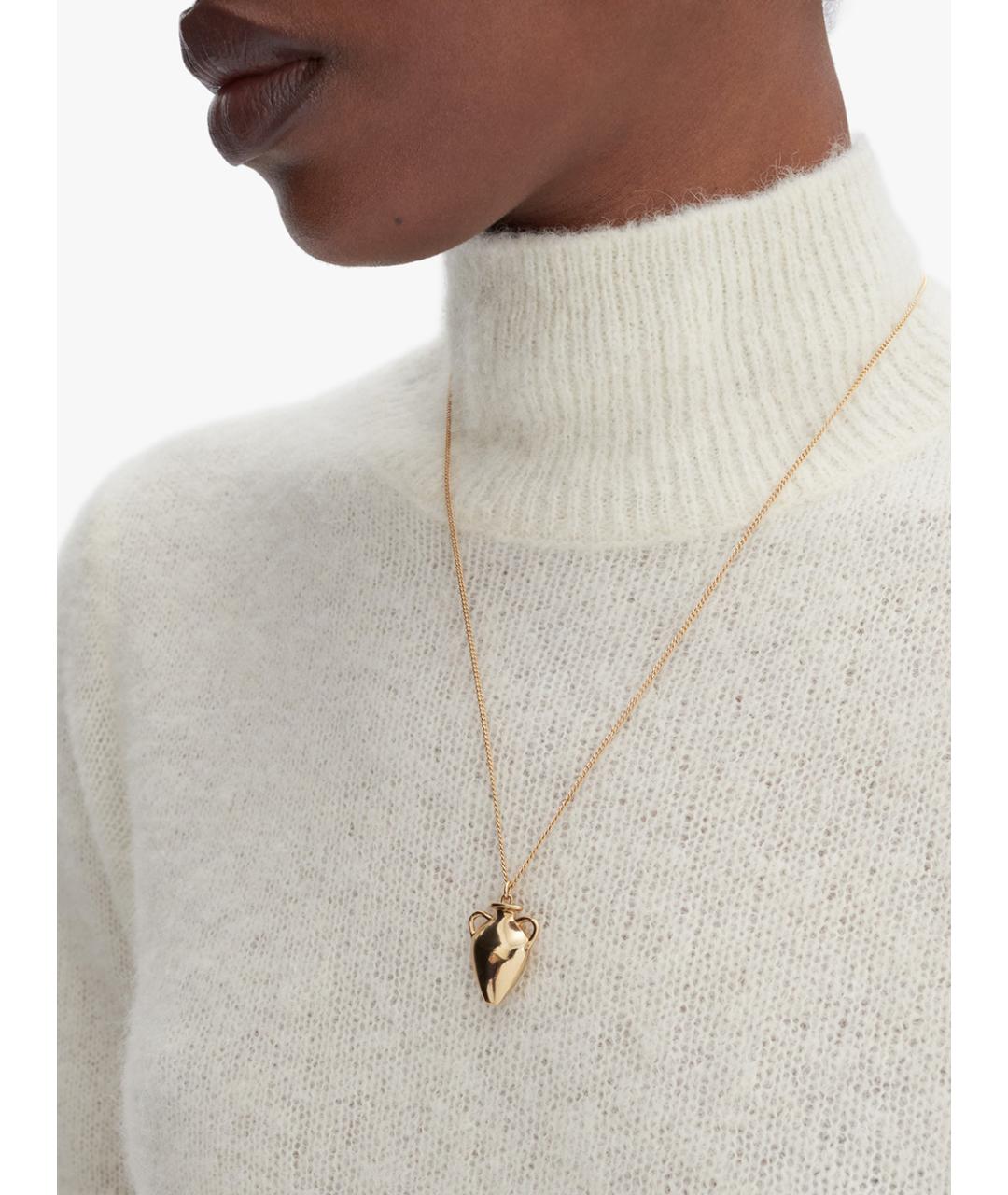 A.P.C. Золотая латунная подвеска, фото 4