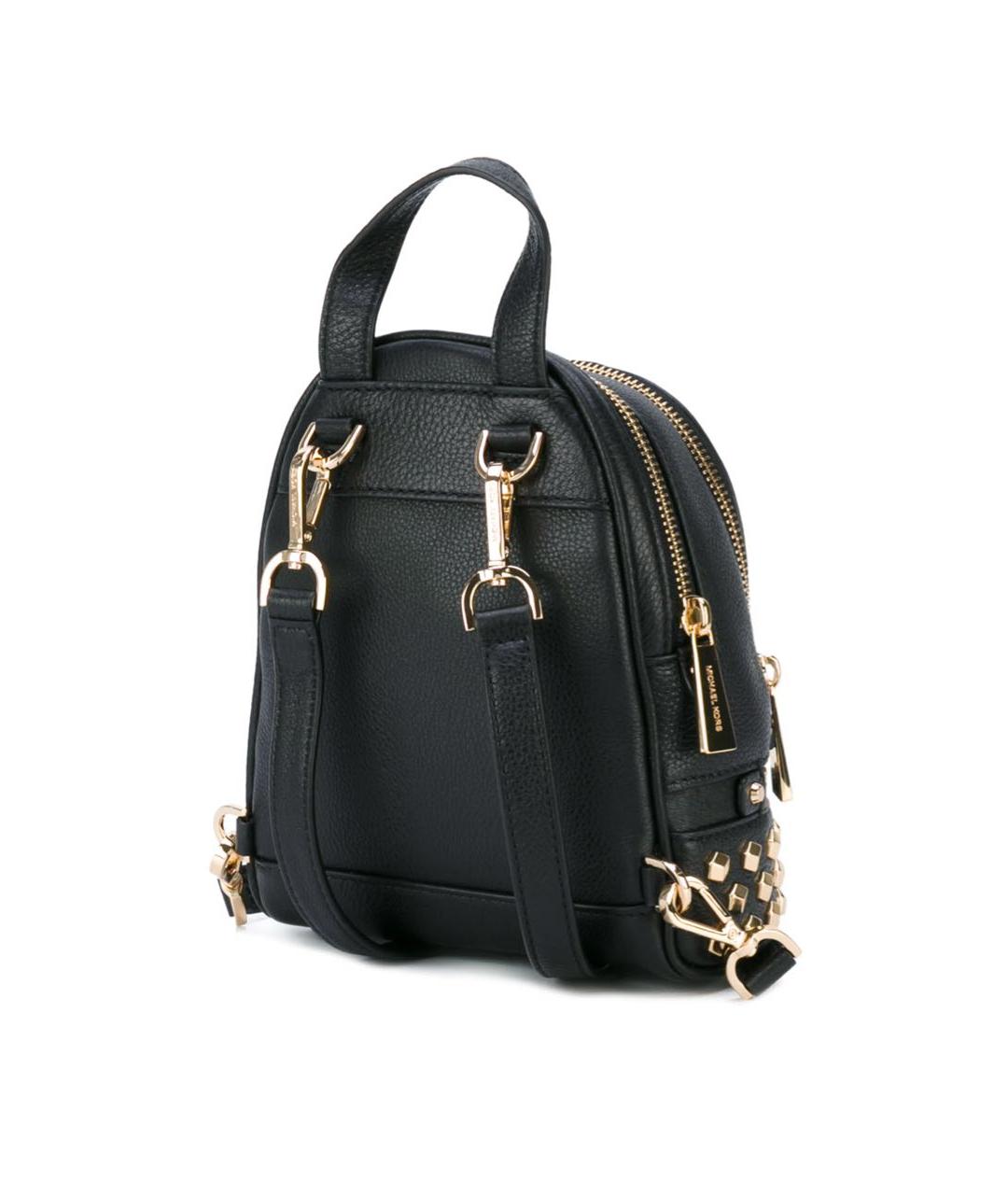 MICHAEL MICHAEL KORS Черный кожаный рюкзак, фото 3