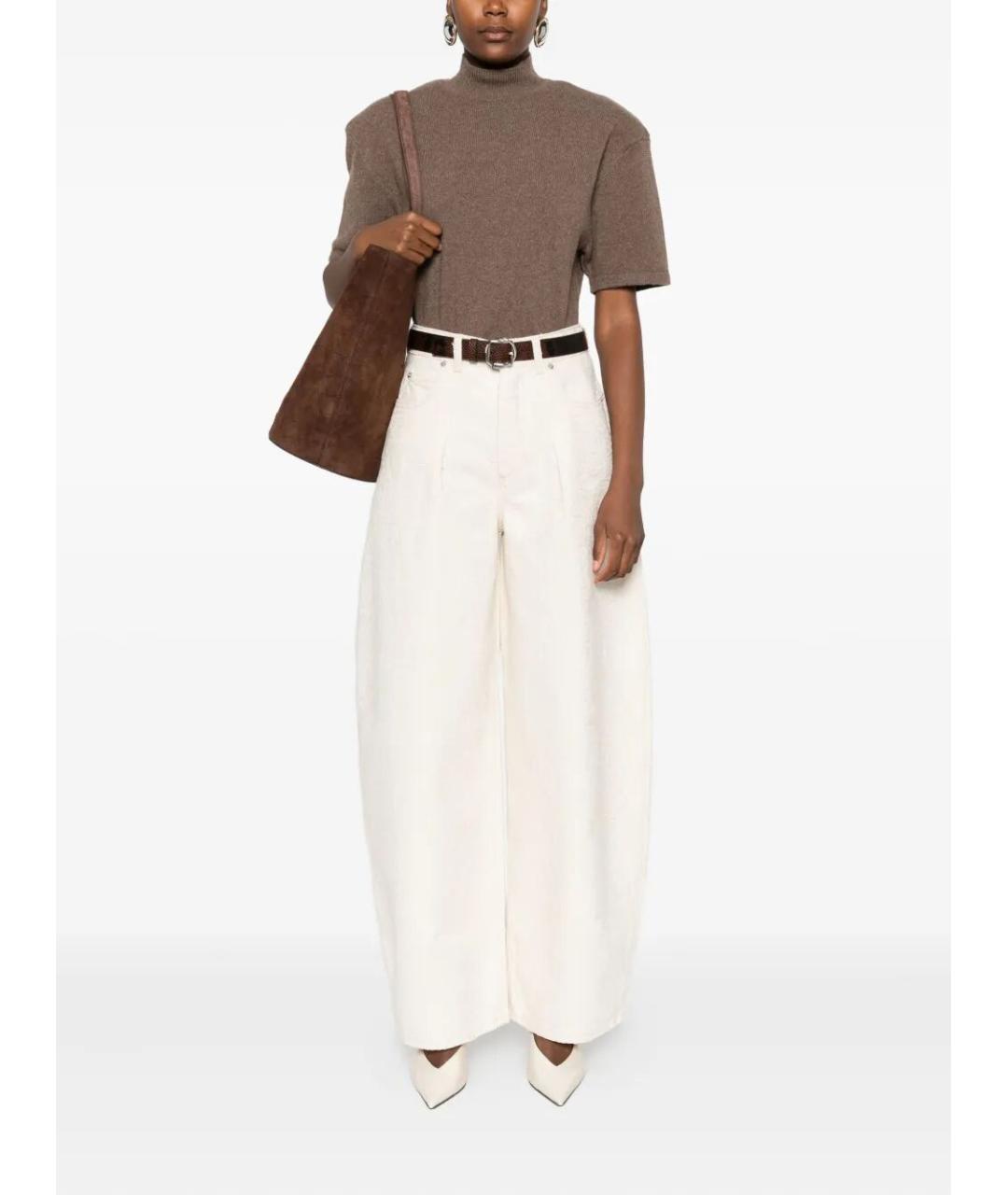 JACQUEMUS Коричневая шерстяная футболка, фото 3