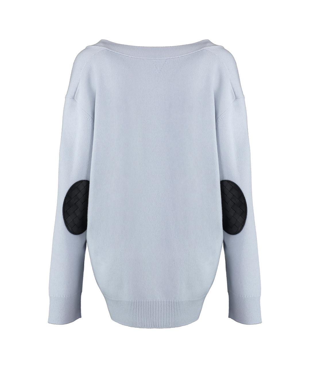 BOTTEGA VENETA Голубой кашемировый кардиган, фото 2