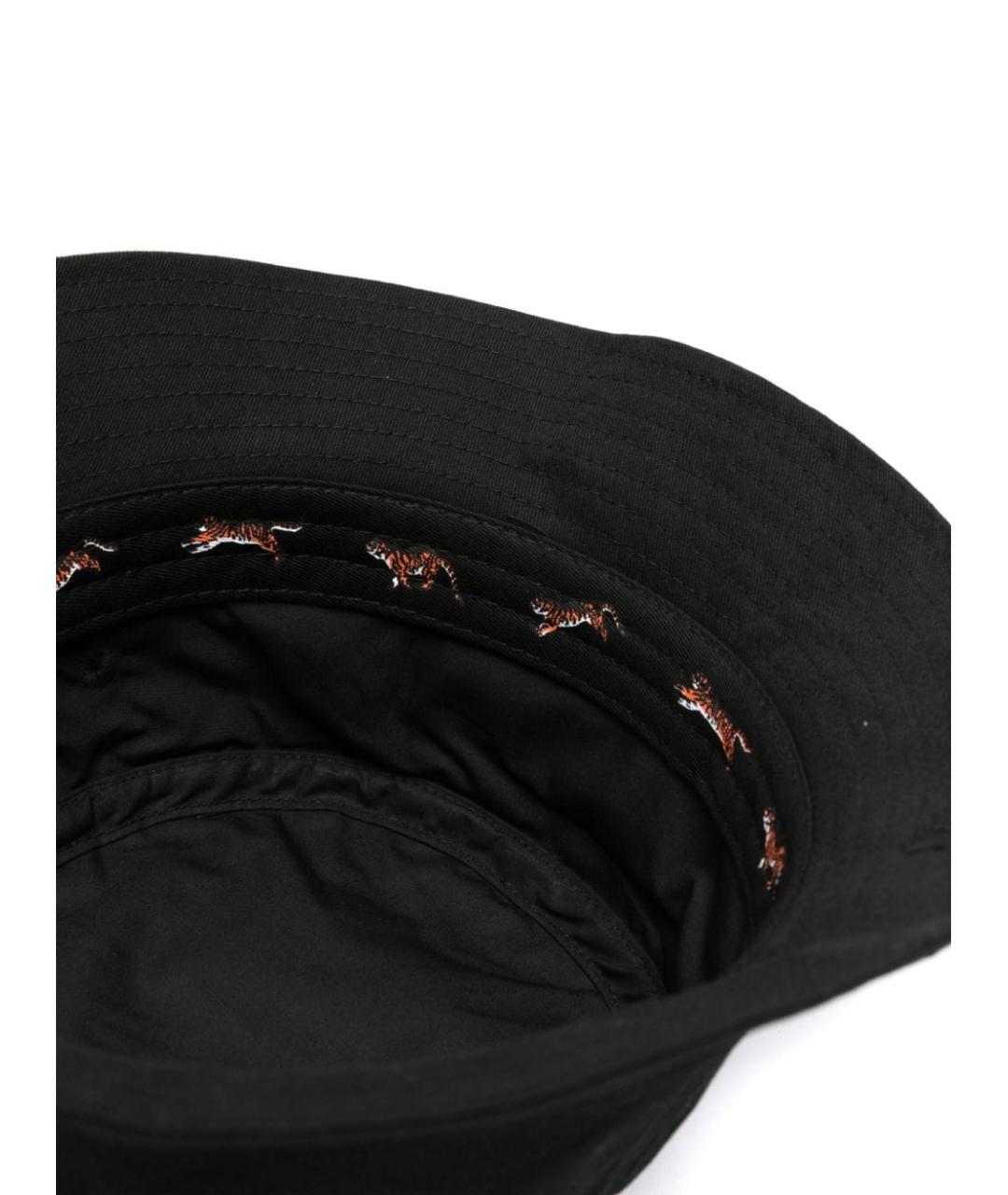 KENZO Черная хлопковая шляпа, фото 2