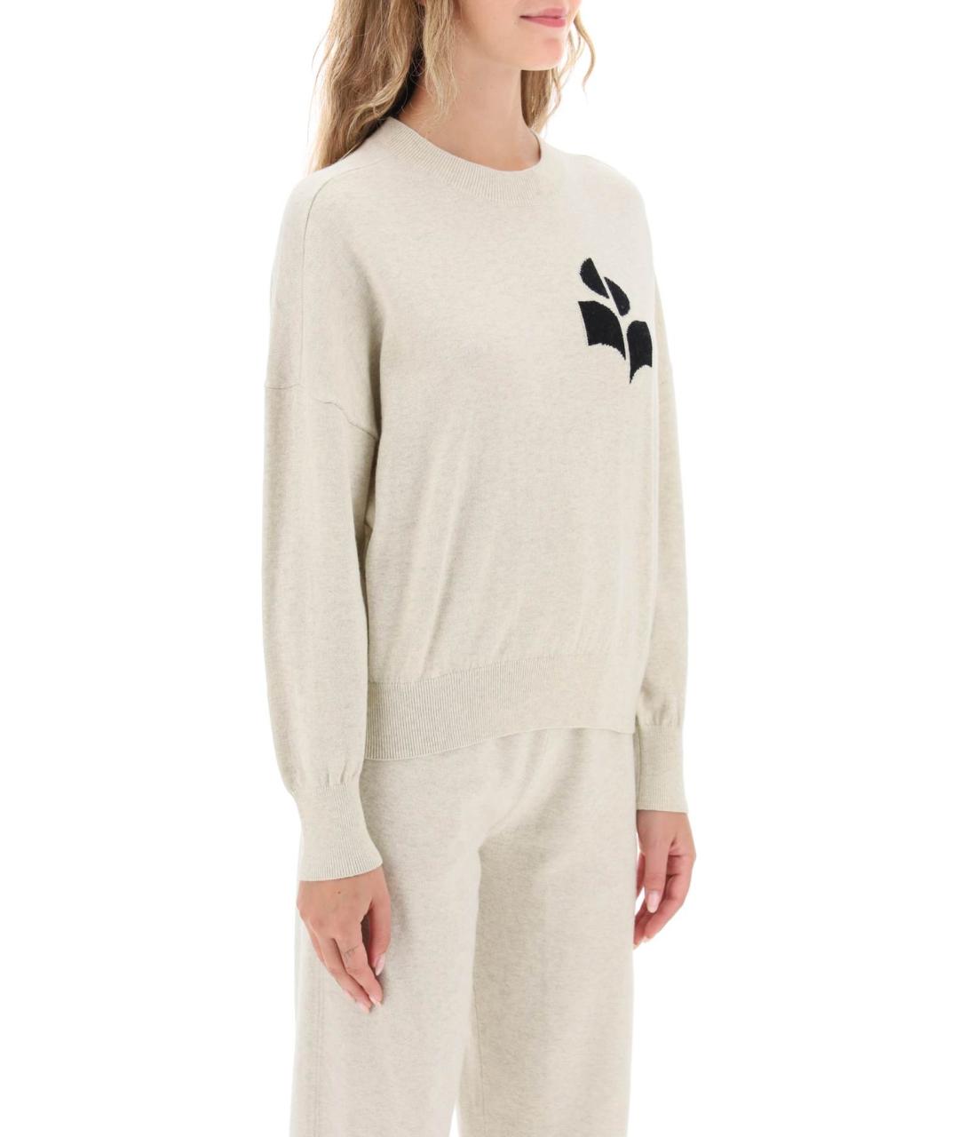 ISABEL MARANT Бежевый хлопковый джемпер / свитер, фото 2