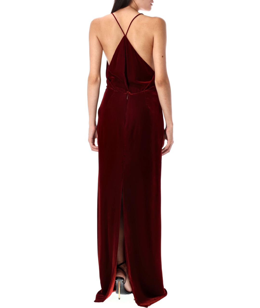 TOM FORD Красное вискозное вечернее платье, фото 3