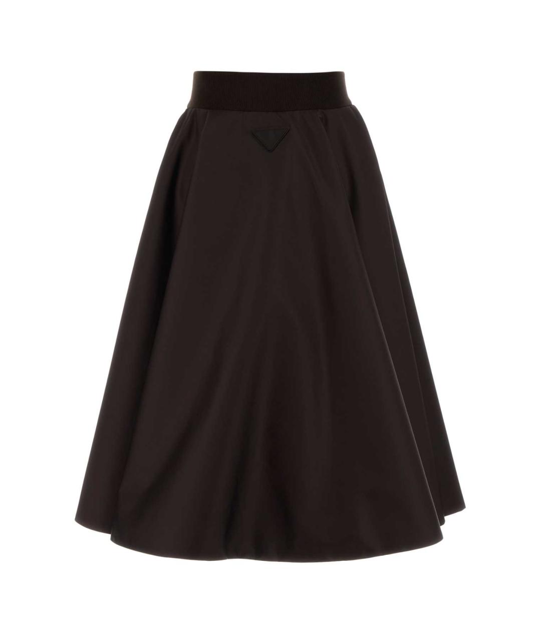 PRADA Коричневая полиамидовая юбка миди, фото 2