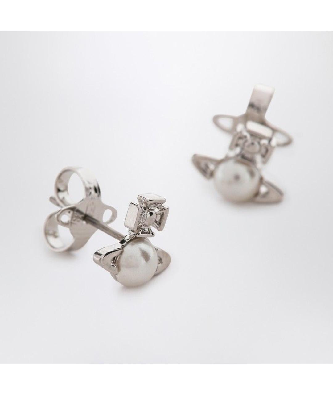 VIVIENNE WESTWOOD Серебряные металлические серьги, фото 2