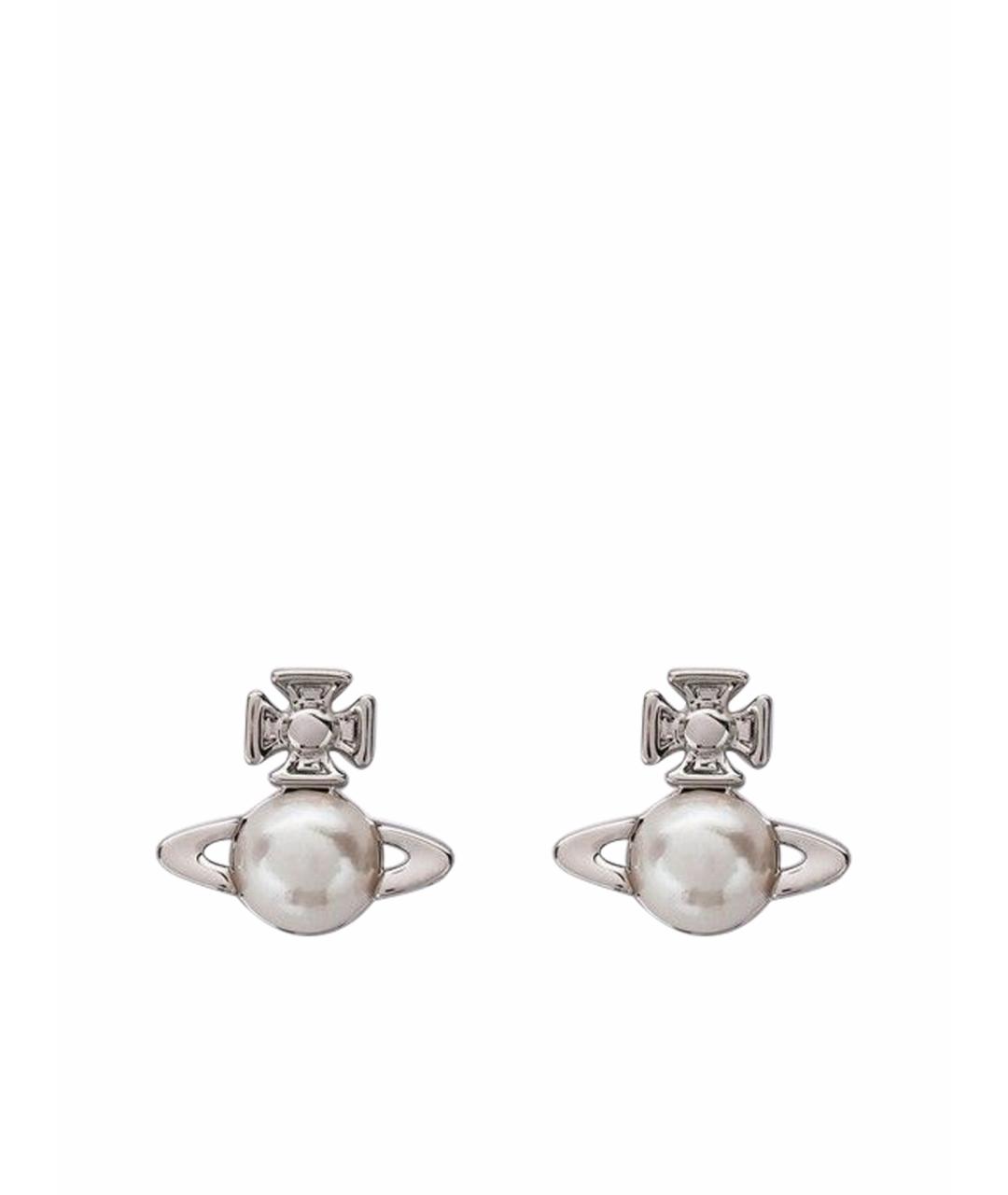 VIVIENNE WESTWOOD Серебряные металлические серьги, фото 1