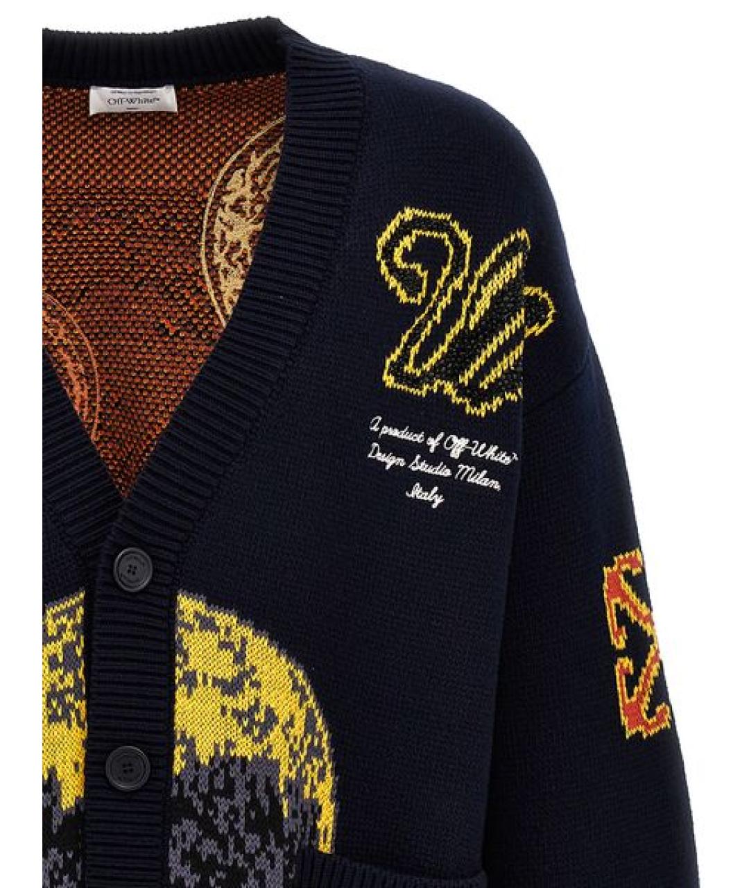 OFF-WHITE Мульти шерстяной кардиган, фото 4