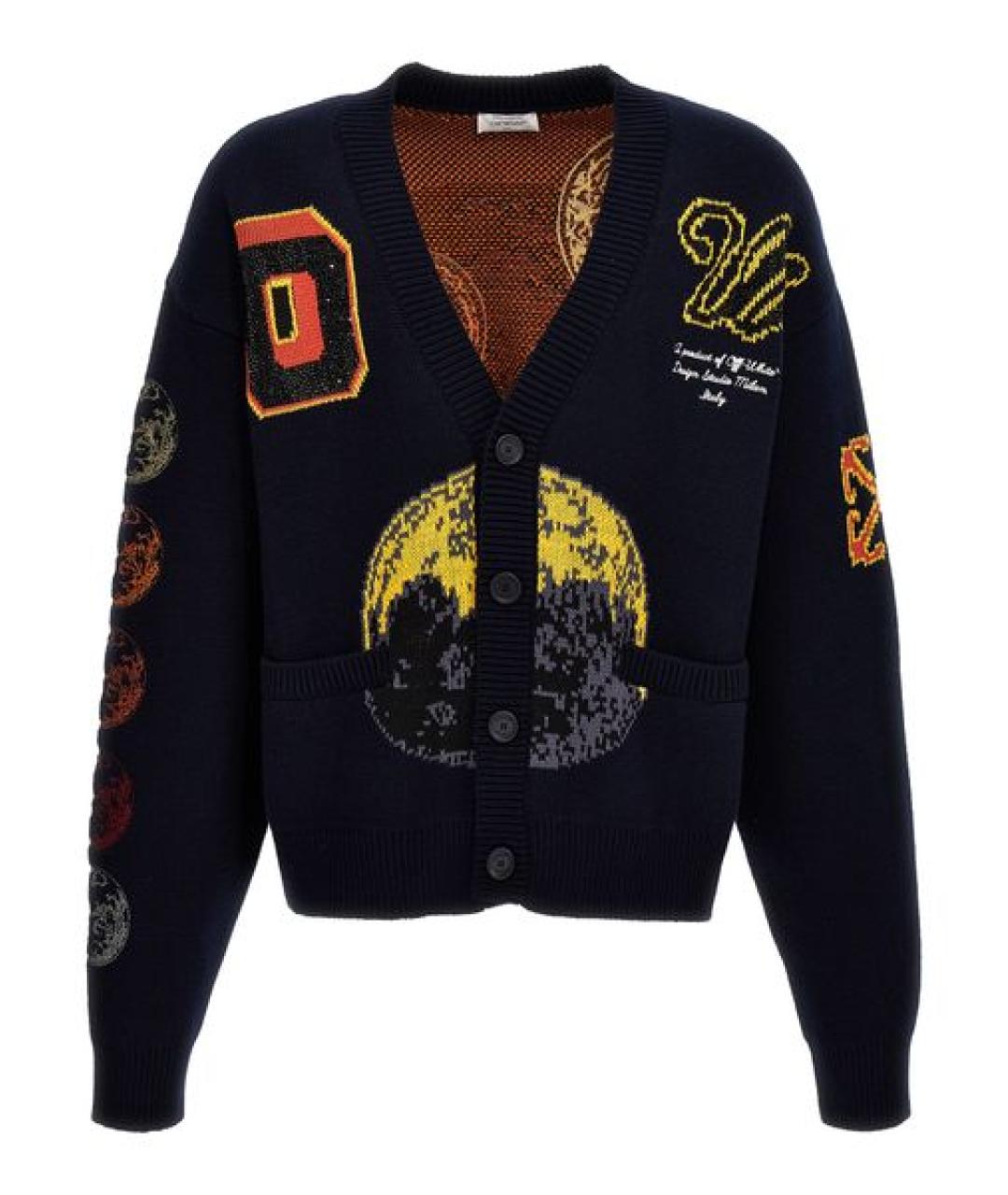 OFF-WHITE Мульти шерстяной кардиган, фото 1