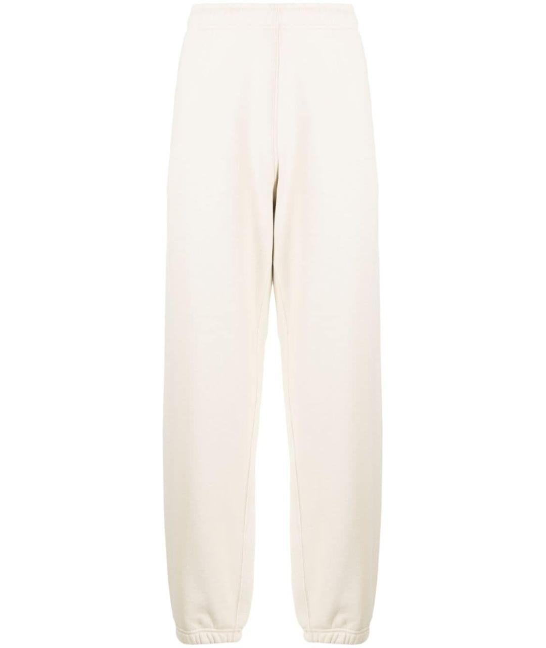 STONE ISLAND Бежевые хлопковые повседневные брюки, фото 1