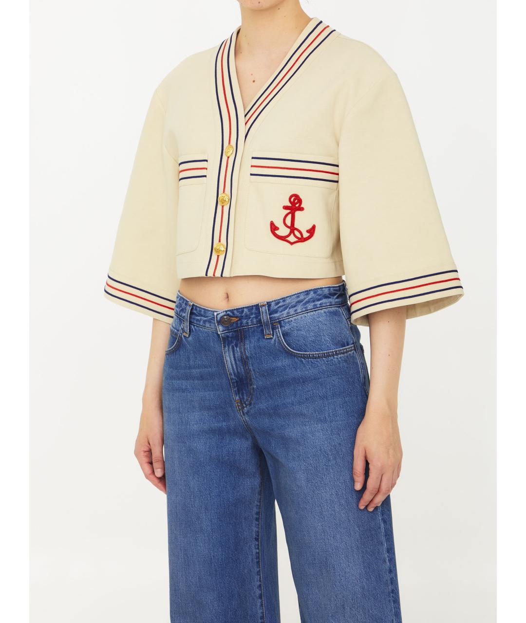 GUCCI Бежевая льняная рубашка, фото 2