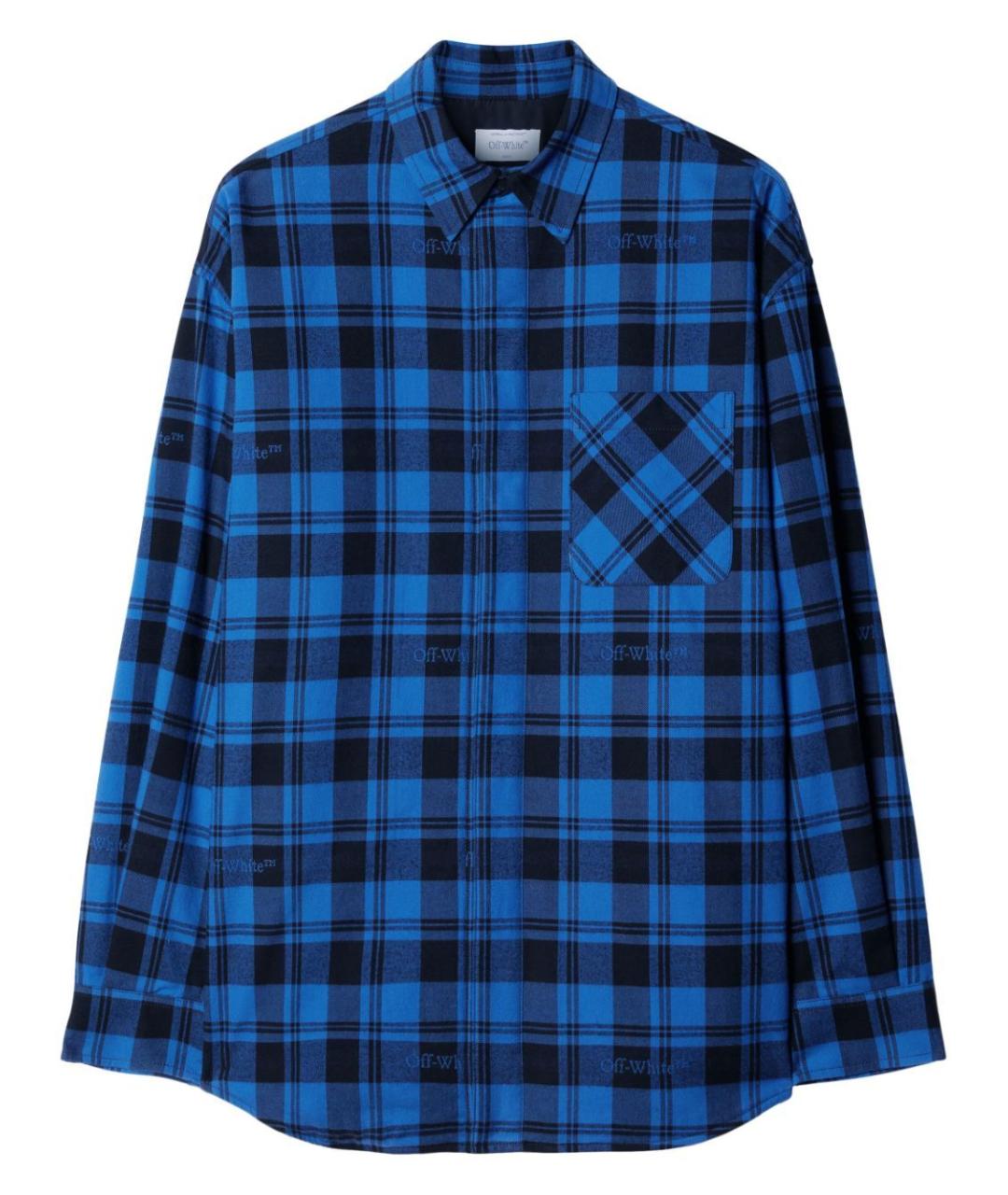 OFF-WHITE Синяя хлопковая куртка, фото 1