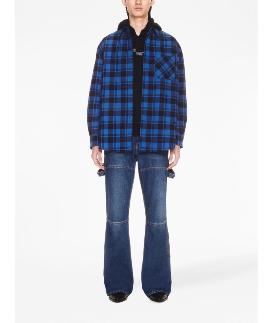 OFF-WHITE Синяя хлопковая куртка, фото 2