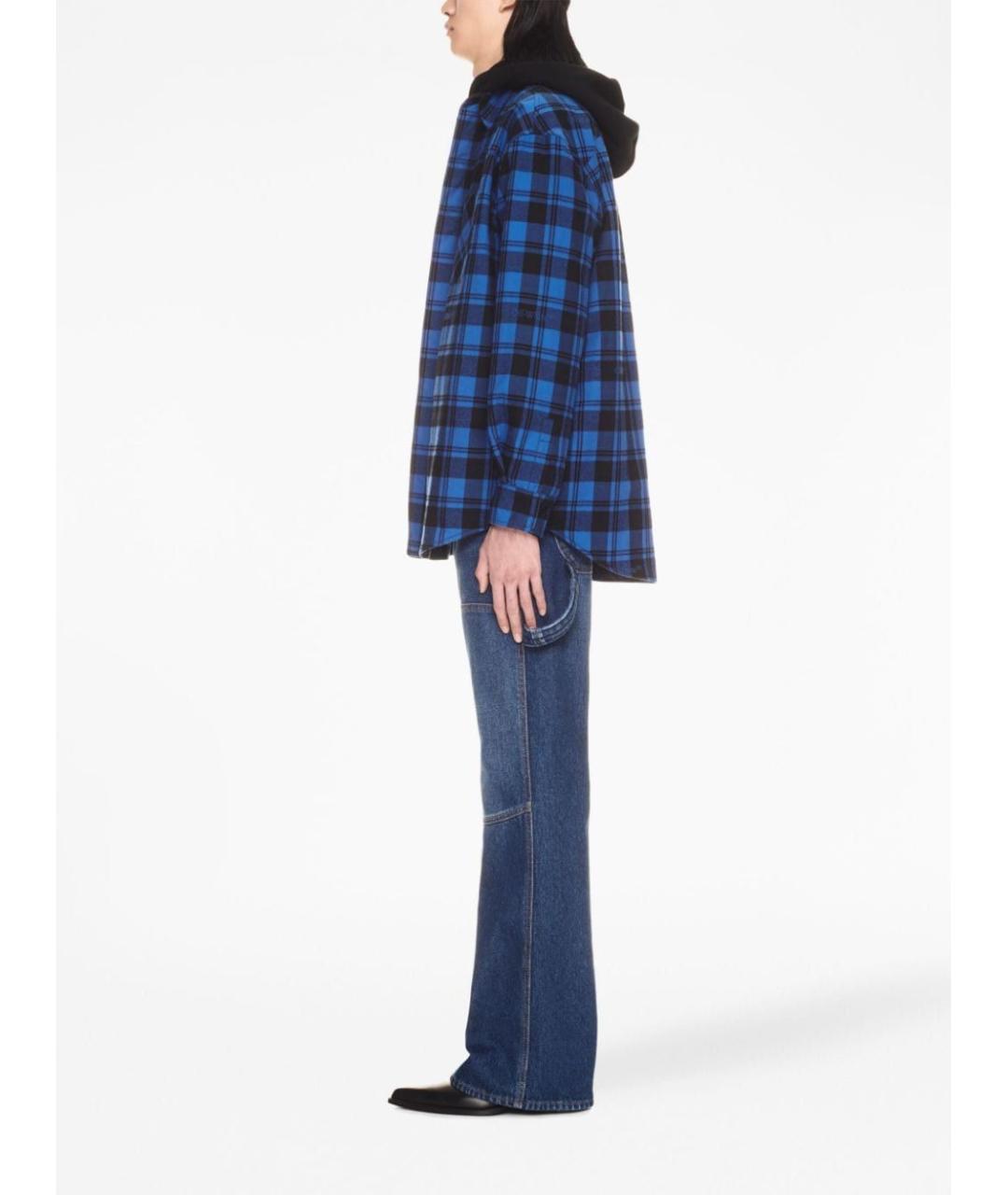 OFF-WHITE Синяя хлопковая куртка, фото 3