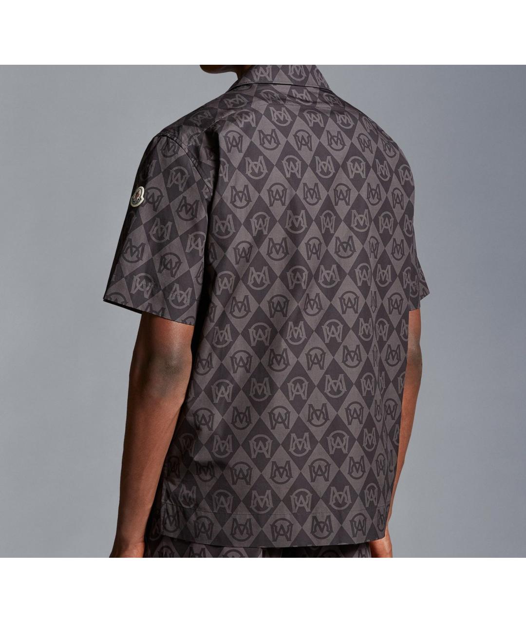 MONCLER Коричневая хлопковая кэжуал рубашка, фото 4