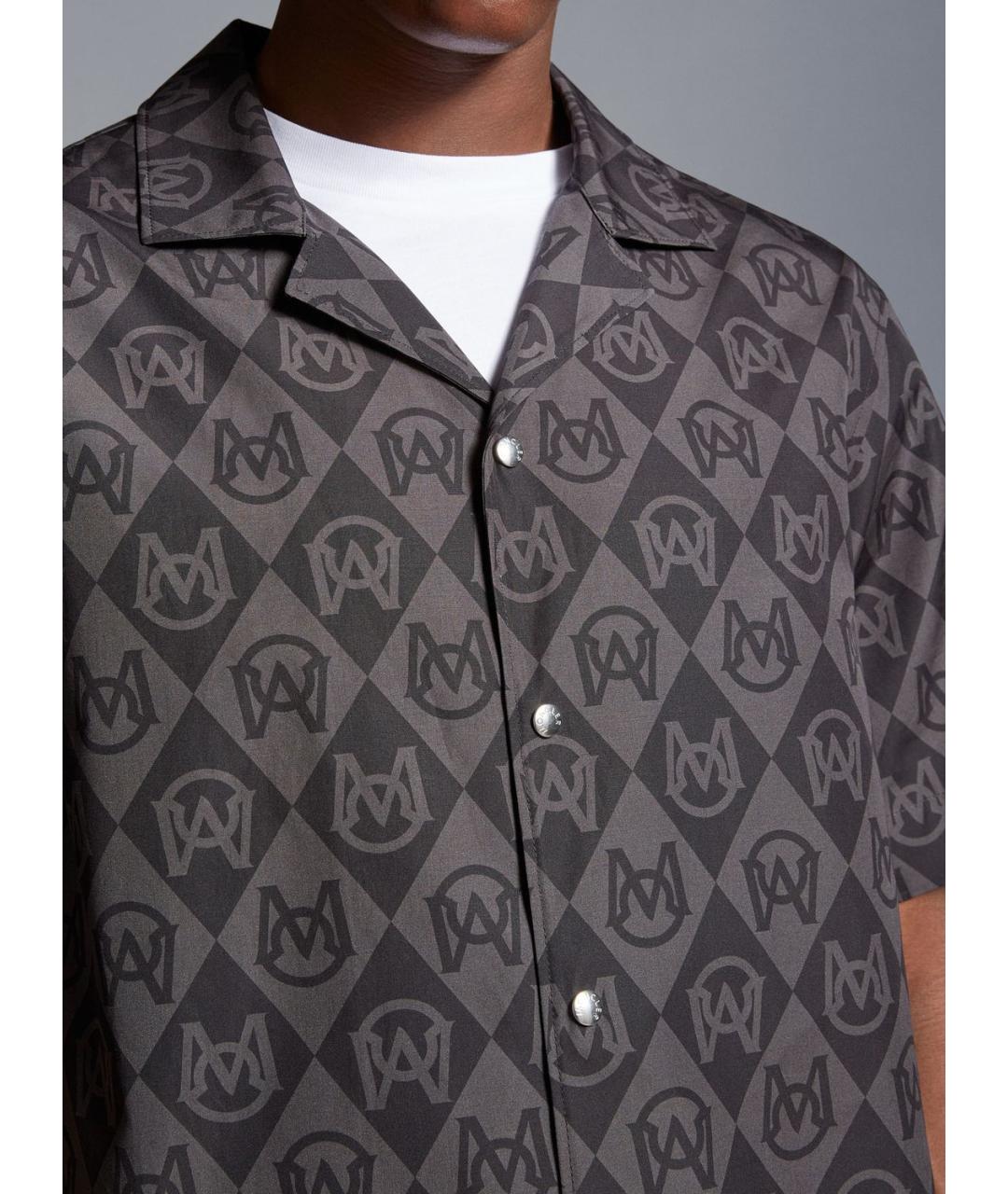 MONCLER Коричневая хлопковая кэжуал рубашка, фото 3