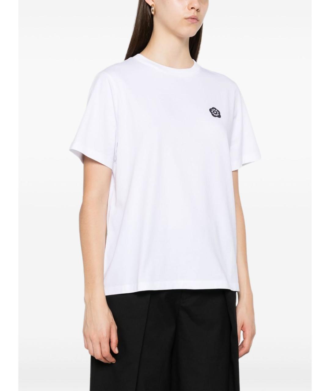 KENZO Белая хлопковая футболка, фото 3